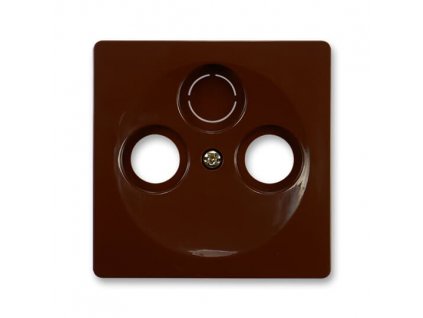 ABB Kryt SWING 5011G-A00300 H1 zásuvky anténní s vylamovacím otvorem, hnědá