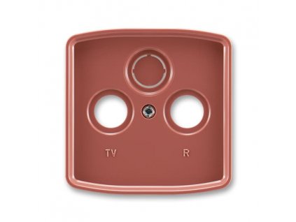 ABB Kryt TANGO 5011A-A00300 R2 zásuvky anténní s vylamovacím otvorem, vřesová červená