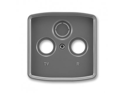 ABB Kryt TANGO 5011A-A00300 S2 zásuvky anténní s vylamovacím otvorem, kouřová šedá