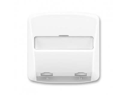 ABB Kryt TANGO 5013A-A00215 B zásuvky telefonní 2násobné, bílá
