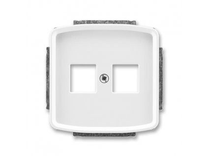 ABB Kryt TANGO 5014A-A02018 B zásuvky komunikační přímé (2x), bílá
