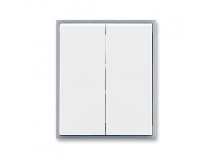 ABB ELEMENT Ovladač 3558E-A00652 04 spínače dělený, bílá/ledová šedá