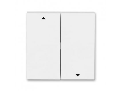 ABB LEVIT Ovladač 3559H-A00662 01 spínače žaluziového kolébkového, dělený, s potiskem, bílá/ledová bílá