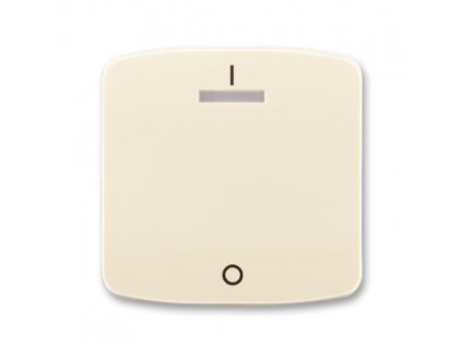 ABB TANGO Ovladač 3558A-A00933 C jednoduchý s potiskem a čirým průzorem (pro spínače řaz. 3S), slonová kost