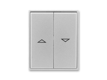 ABB TIME Ovladač 3558E-A00662 08 spínače žaluziového kolébkového, dělený, s potiskem, titanová