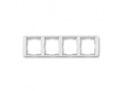 ABB ELEMENT Rámeček 3901E-A00140 01 čtyřnásobný, vodorovný, bílá/ledová bílá