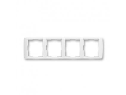 ABB ELEMENT Rámeček 3901E-A00140 03 čtyřnásobný, vodorovný, bílá/bílá
