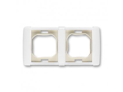 ABB ELEMENT Rámeček 3901E-A00942 B dvojnásobný (s těsnicí manžetou), IP44, bílá