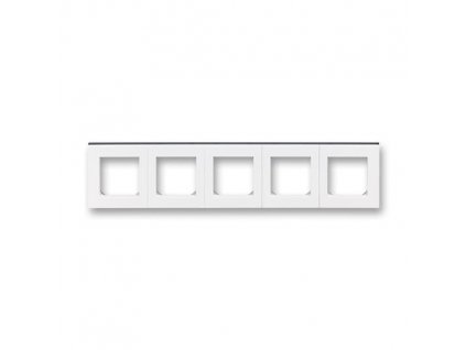 ABB LEVIT Rámeček 3901H-A05050 62 pětinásobný, pro vodorovnou i svislou montáž, bílá/kouřová černá