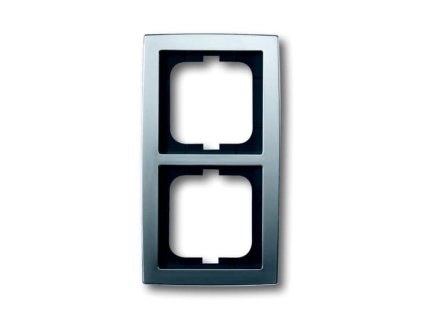 ABB SOLO Rámeček 2CKA001754A4105 dvojnásobný, pro vodorovnou i svislou montáž, chromová matná