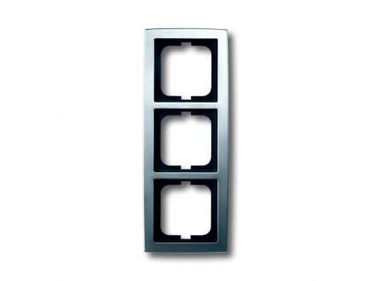 ABB SOLO Rámeček 2CKA001754A4106 trojnásobný, pro vodorovnou i svislou montáž, chromová matná