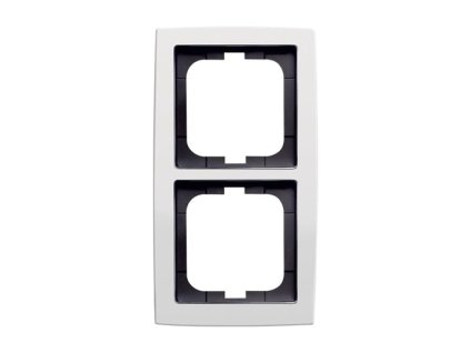 ABB SOLO Rámeček 2CKA001754A4110 dvojnásobný, pro vodorovnou i svislou montáž, studio bílá