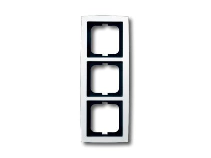 ABB SOLO Rámeček 2CKA001754A4111 trojnásobný, pro vodorovnou i svislou montáž, studio bílá