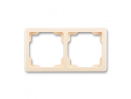 ABB SWING Rámeček 3901G-A00020 C1 dvojnásobný, pro vodorovnou i svislou montáž, krémová