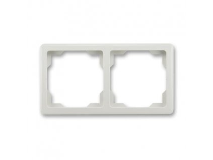 ABB SWING Rámeček 3901G-A00020 S1 dvojnásobný, pro vodorovnou i svislou montáž, světle šedá
