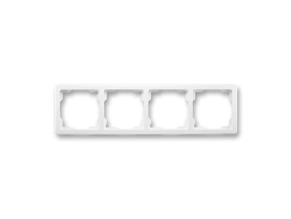 ABB SWING Rámeček 3901G-A00040 B1 čtyřnásobný, pro vodorovnou i svislou montáž, jasně bílá