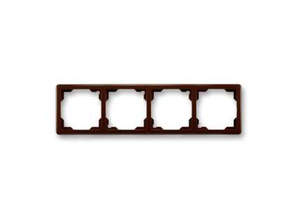 ABB SWING Rámeček 3901G-A00040 H1 čtyřnásobný, pro vodorovnou i svislou montáž, hnědá