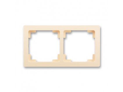 ABB SWING L Rámeček 3901J-A00020 C1 dvojnásobný, pro vodorovnou i svislou montáž, krémová