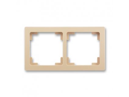 ABB SWING L Rámeček 3901J-A00020 C3 dvojnásobný, mocca