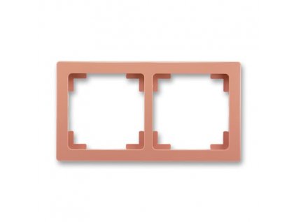 ABB SWING L Rámeček 3901J-A00020 R3 dvojnásobný, pro vodorovnou i svislou montáž, cihlová