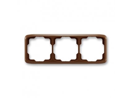 ABB TANGO Rámeček 3901A-B30 H trojnásobný, vodorovný, hnědá
