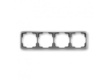 ABB TANGO Rámeček 3901A-B40 S2 čtyřnásobný, vodorovný, kouřová šedá