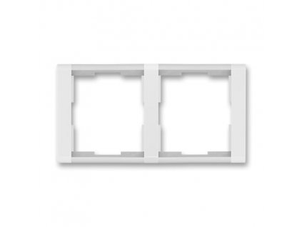ABB TIME Rámeček 3901F-A00120 01 dvojnásobný, vodorovný, bílá/ledová bílá