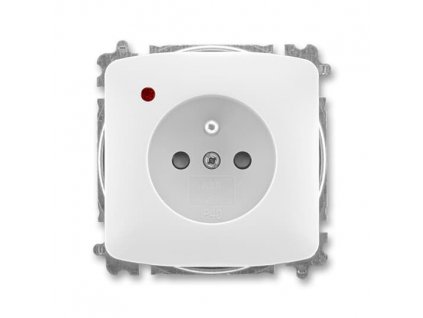 ABB TANGO Zásuvka 5599A-A02357 B jednonásobná s clonkami, s ochranou před přepětím, bezšroubová, bílá