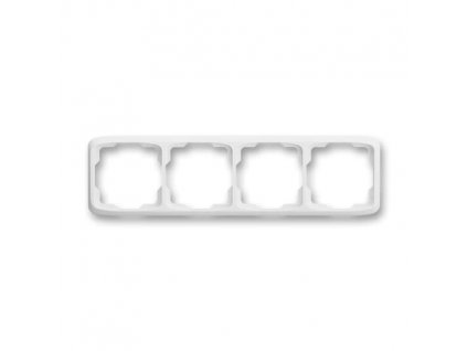 ABB TANGO Rámeček 3901A-B40 B čtyřnásobný, vodorovný, bílá