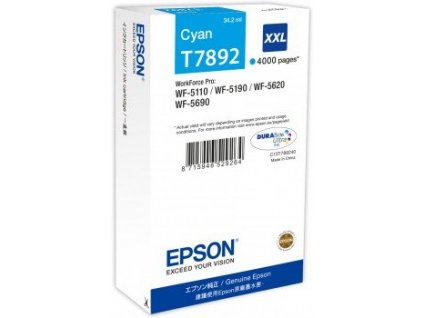 EPSON cartridge T7892 cyan (WorkForce5)