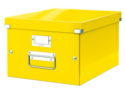 Univerzální krabice Leitz Click&Store, velikost M (A4), žlutá