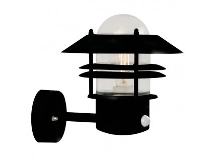 Nordlux Blokhus Sensor (černá) Venkovní nástěnná světla s čidlem kov, sklo IP54 25031003