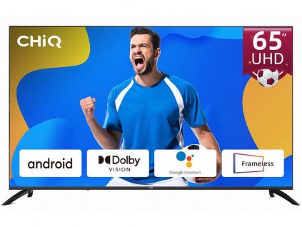 CHiQ U65G7LX TV 65", UHD, smart, Android, Dolby Vision, Frameless