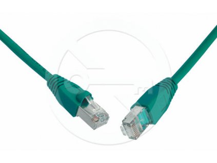Solarix Patch kabel CAT5E SFTP PVC 7m zelený snag-proof C5E-315GR-7MB