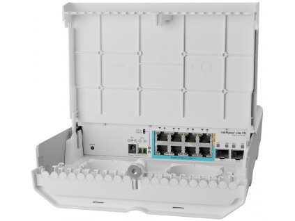 Switch Mikrotik netPower Lite 7R 8x GLan s 7x Reverzní PoE-in, 1x PoE