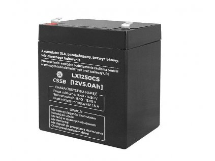 Baterie olověná 12V / 5,0Ah LTC LX1250CS gelový akumulátor