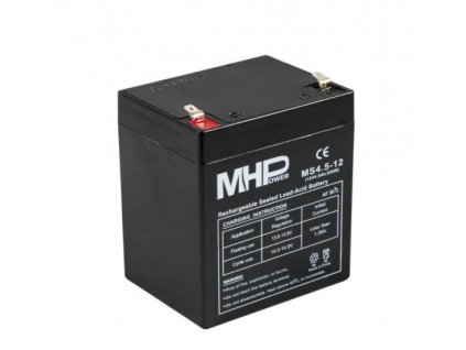 Baterie MHPower MS4.5-12 VRLA AGM 12V/4,5Ah