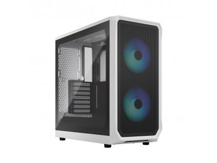 Fractal Design Focus 2 RGB White TG Clear Tint/Midi Tower/Transpar./Černá a bílá
