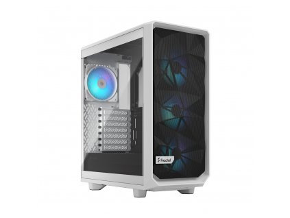 Fractal Design Meshify 2 Compact RGB White TG Clear Tint/Midi Tower/Transpar./Bílá