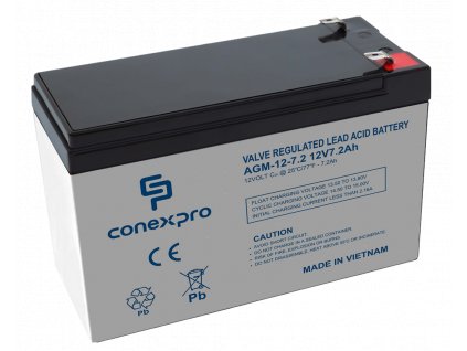 Baterie Conexpro AGM-12-7.2 VRLA AGM 12V/7,2Ah, F2