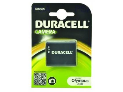 DURACELL Baterie - DR9686 pro Olympus LI-50B, černá, 770 mAh, 3.7V