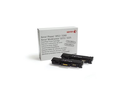 Xerox Toner Black pro Phaser 3052, 3260/ WorkCentre 3215, 3225 dualpack (2x3.000 str.)