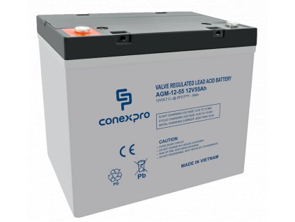 Baterie Conexpro AGM-12-55 VRLA AGM 12V/55Ah, T14