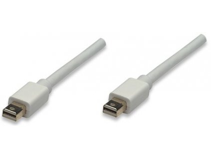MANHATTAN kabel Mini DisplayPort, Male to Male, 1m, White