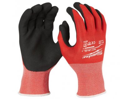 Pracovní rukavice Milwaukee M/8 odolné proti proříznutí, stupeň ochrany 1