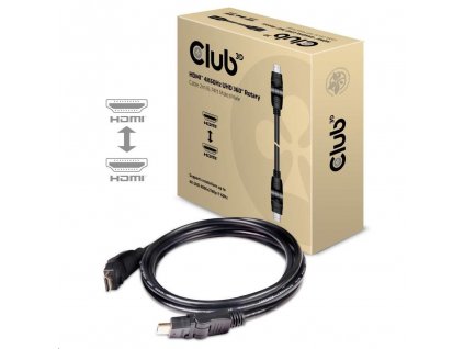 Club3D Kabel HDMI 2.0 4K60Hz UHD, 360 otočné konektory (M/M), 2m