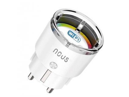 NOUS A1 smart plug, chytrá zásuvka DE/Schuko (bez kolíku), WiFi 15A, s měřením, kompatibilní s Tuya