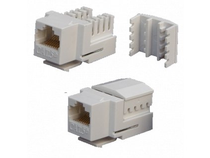 DATACOM Keystone UTP RJ45 Cat5E Dual MINI bílý