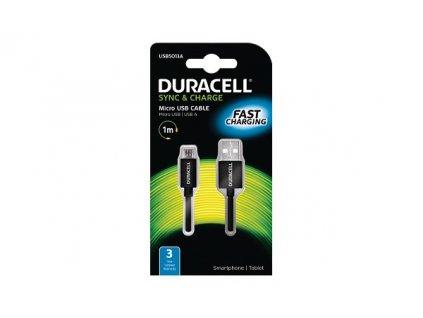 Duracell - napájecí a synchronizační kabel pro Micro USB zařízení 1m