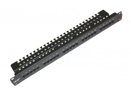 Patch panel LEXI-Net ISDN 25p. 1U - Black